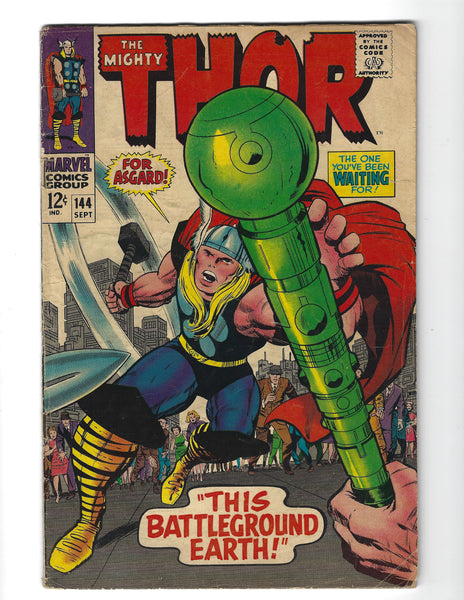 Thor #144 This Battleground Earth! Silver Age Key GVG