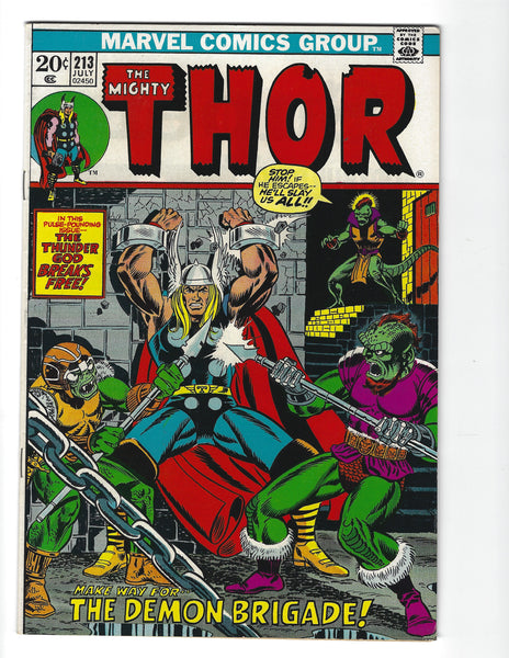 Thor #213 The Demon Brigade! Bronze Age FVF