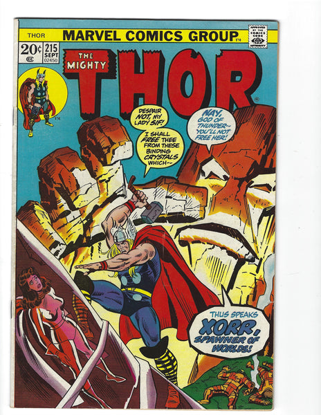 Thor #215 Xorr, Spawner Of Worlds! (really!) Bronze Age FN