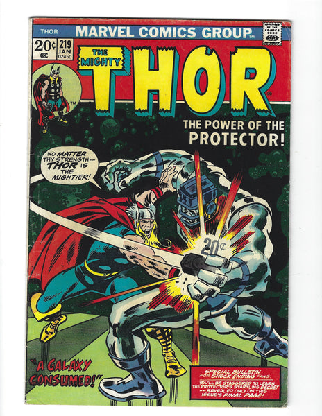 Thor #219 The Power Of The Protector! Bronze Age VGFN