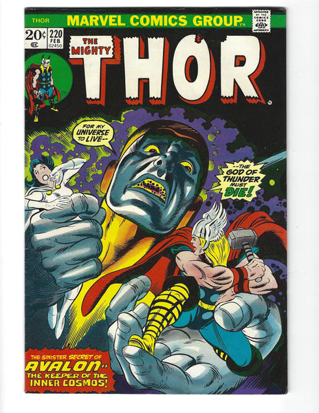 Thor #220 Avalon, Keeper Of The Inner Cosmos! Bronze Age FVF