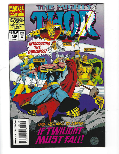 Thor #472 Twilight Must Fall! VFNM