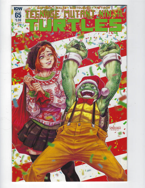 Teenage Mutant Ninja Turtles #65 IDW Christmas cover! NM