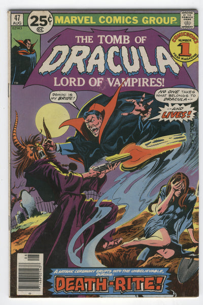 Tomb Of Dracula #47 Death-Rite Colan Bronze Age Horror FN