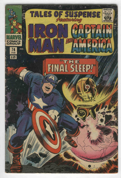 Tales Of Suspense #74 Iron Man Captain America The Final Sleep Silver Age Classic VG
