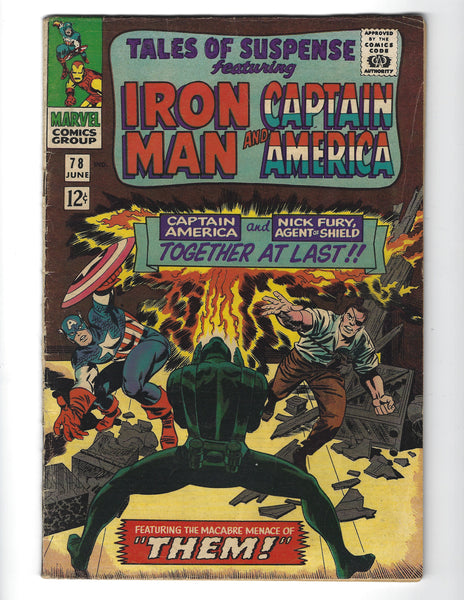 Tales Of Suspense #78 Iron Man Captain America Nick Fury! Silver Age VG