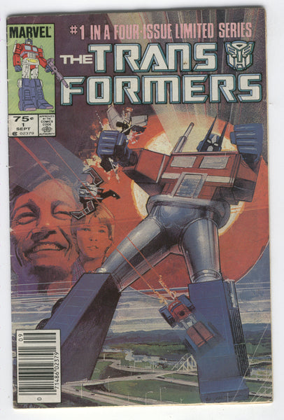 Transformers #1 More Than Meets The Eye! News Stand Variant VG