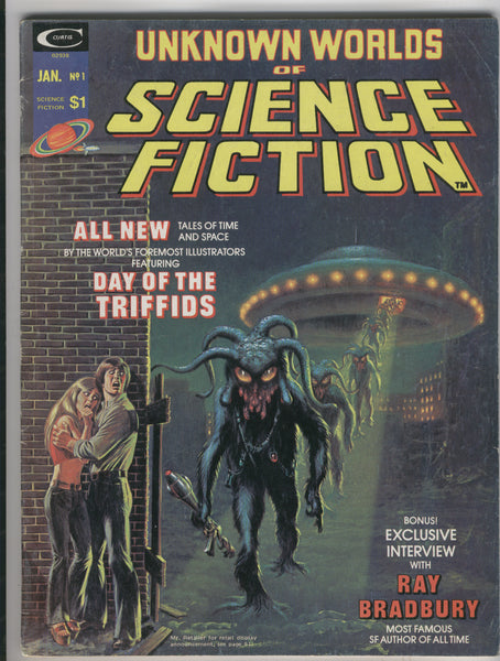Unknown Worlds Of Science Fiction #1 Day Of The Triffids Bronze Age Key Magazine VGFN