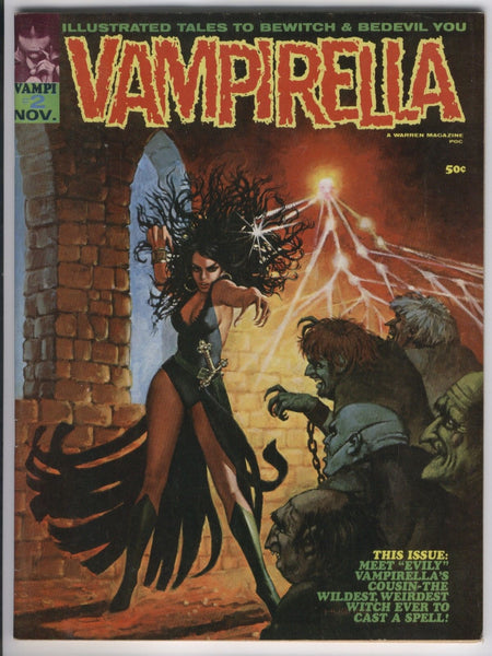 Vampirella #2 First Evily Warren Silver Age Horror Magazine Key Mature Readers VG