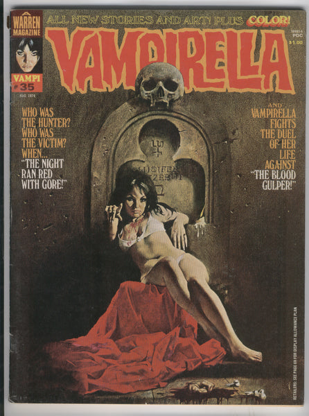 Vampirella #35 The Night Ran Red... Bronze Age Horror Classic Mature Readers VG