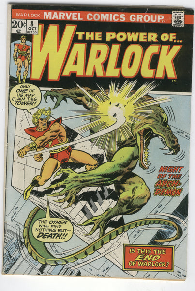 Warlock #8 Is This The End? Bronze Age Classic VG