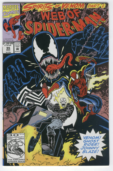 Web Of Spider-Man #95 Spirits Of Venom! VFNM