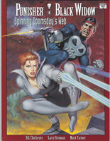 Marvel Graphic Novel The Punisher And Black Widow "Spinning Doomsday's Web" First Print HTF FVF