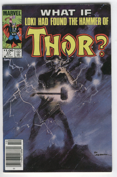 What If #47 Loki Found The Hammer Of Thor News Stand Variant VG