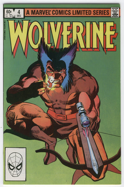Wolverine #4 Frank Miller 1980's Mini-Series VF+