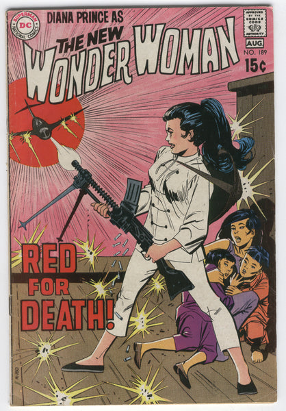 Wonder Woman #189 Red For Death Diana Prince Bronze Classic VG-
