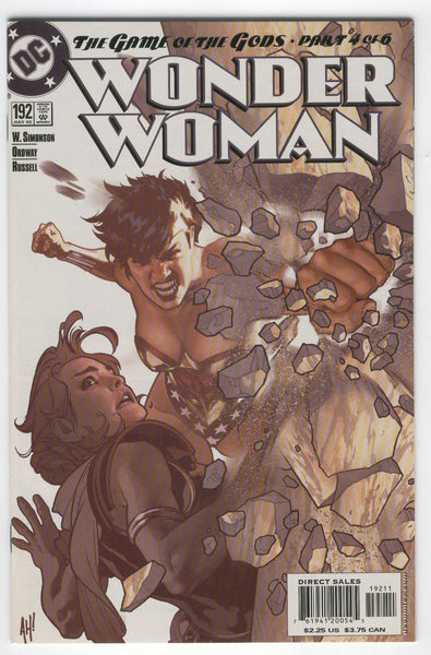 Wonder Woman #192 The Game Of The Gods! Adam Hughes Cover VFNM