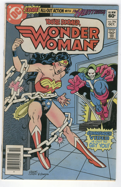 Wonder Woman #296 You're Doomed Colan Art Huntress Backup News Stand Variant FN
