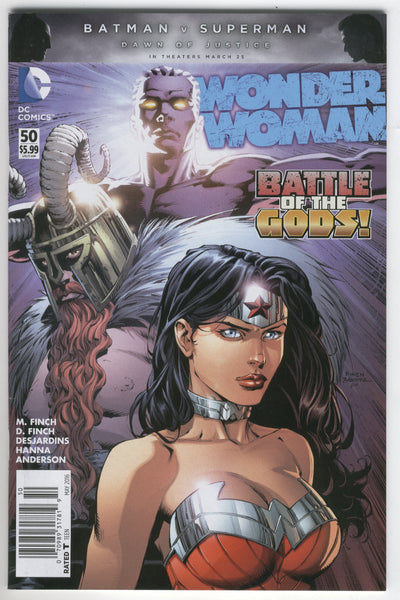 Wonder Woman #50 Battle Of The Gods New 52  News Stand Variant VF-