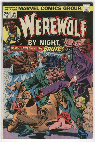 Werewolf By Night #24 Death Battle with The Brute Bronze Age Classic FN
