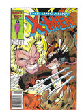 Uncanny X-Men #213 News Stand Variant Wolverine vs Sabretooth! FN