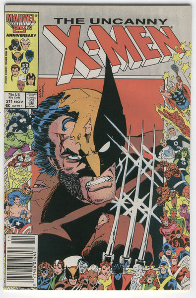 Uncanny X-Men #211 Massacre News Stand Variant VF