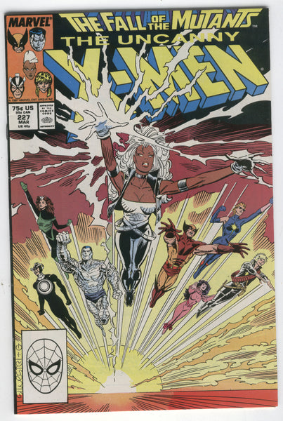 Uncanny X-Men #227 The Fall Of The Mutants VF