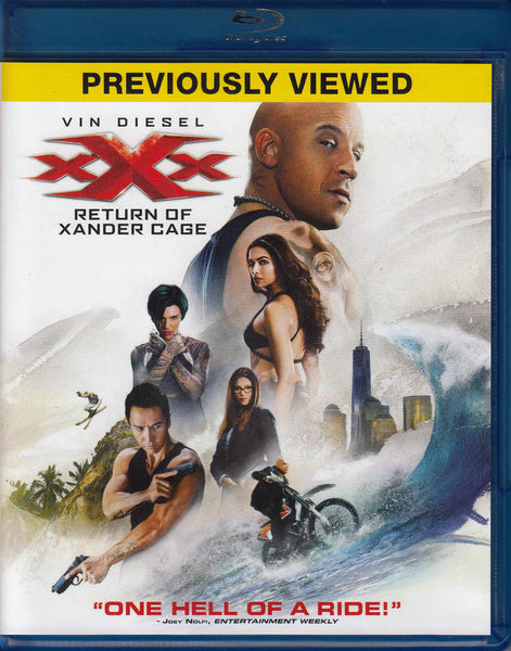 XXX Return of Xander Cage Blu-Ray Previously Viewed